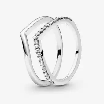 Wishbone ring sterling-silber geschenkset