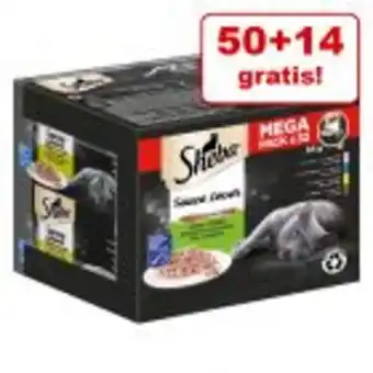 Zooplus 50 + 14 gratis! 64 x 85 g sheba schälchen Angebot