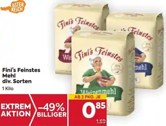 Billa Fini's Feinstes Mehl 1 kilo Angebot