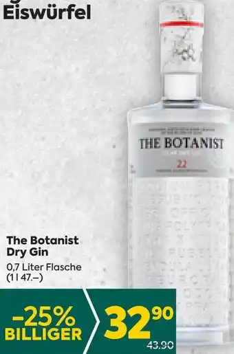Billa The Botanist Dry Gin 0,7 Liter Angebot