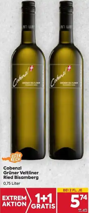Billa Cobenzl Grüner Veltliner Ried Bisamberg 0,75 Liter Angebot