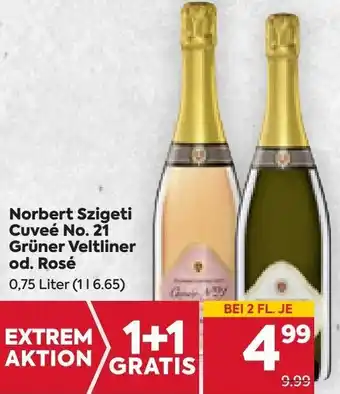 Billa Norbert Szigeti Cuveé No. 21 od. Rosé 0,75 liter Angebot