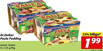 Nah&Frisch Dr. Oetker Paula Pudding 4 x 125 g Angebot