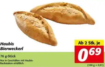Nah&Frisch Haubis Bierweckerl 76 g Angebot