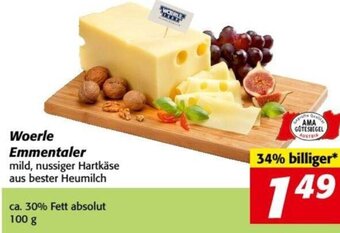 Nah&Frisch Woerle Emmentaler 100 g Angebot