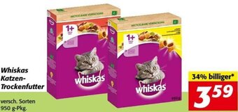 Nah&Frisch Whiskas Katzen-Trockenfutter 950 g Angebot