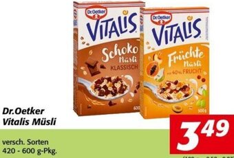 Nah&Frisch Dr. Oetker Vitalis Müsli 420-600 g Angebot