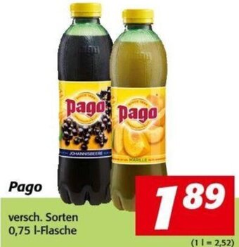 Nah&Frisch Pago 0,75 l Angebot