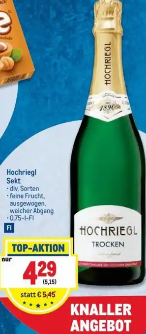 Metro Hochriegl Sekt 0,75 l Angebot
