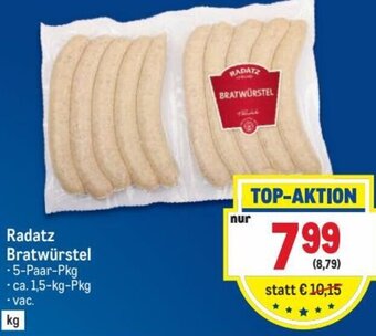 Metro Radatz Bratwürstel Angebot