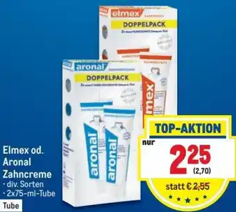 Metro Elmex od. Aronal Zahncreme 2x75 ml Angebot