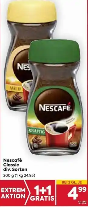 Billa Nescafé Classic 200 g Angebot