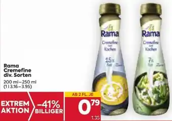 Billa Rama Cremefine 200 ml-250 ml Angebot