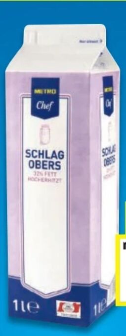 Metro Schlagobers Angebot
