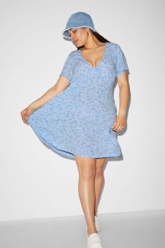 C&A Clockhouse - a-linien kleid - geblümt Angebot