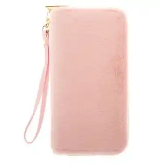 Claire's Faux fur wristlet - pink Angebot