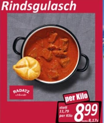 Wurstico Rindsgulasch per kilo Angebot
