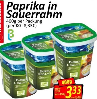 Wurstico Paprika in Sauerrahm 400 g Angebot