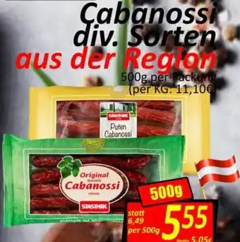 Wurstico Cabanossi 500 g Angebot