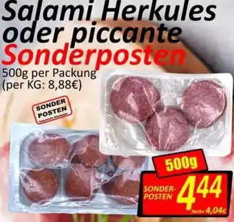Wurstico Salami Herkules oder Piccante 500 g Angebot