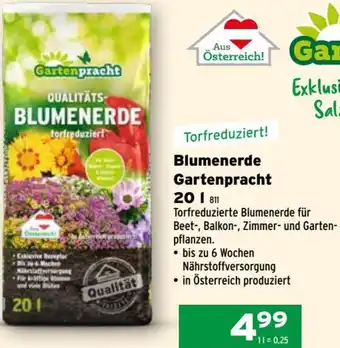 Salzburger Lagerhaus Blumenerde Gartenpracht 20 l Angebot