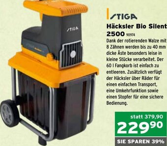 Salzburger Lagerhaus Stiga Häcksler Bio Silent 2500 Angebot
