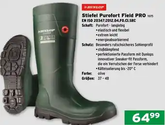 Salzburger Lagerhaus Dunlop Stiefel Purofort Field PRO Angebot