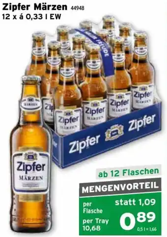 Salzburger Lagerhaus Zipfer Märzen 12 x 0,33 l Angebot