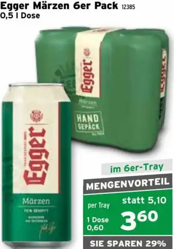Salzburger Lagerhaus Egger Märzen 6er Pack 0,5 l Angebot