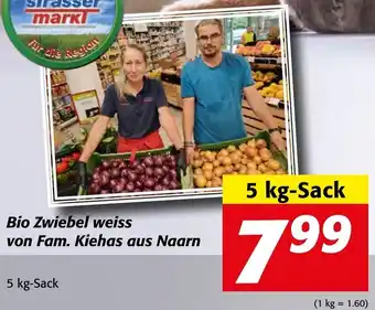Strasser Markt Bio Zwiebel Weiss von Fam. Kiehas aus Naarn 5 kg Angebot