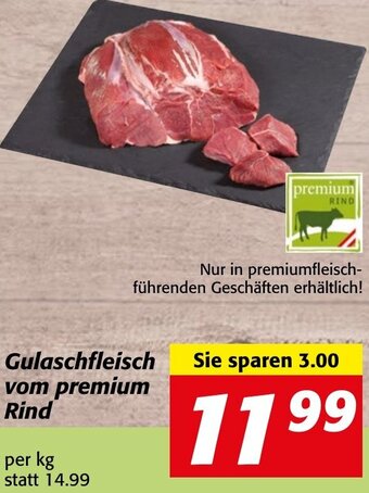 Gulaschfleisch vom Premium Rind per kg