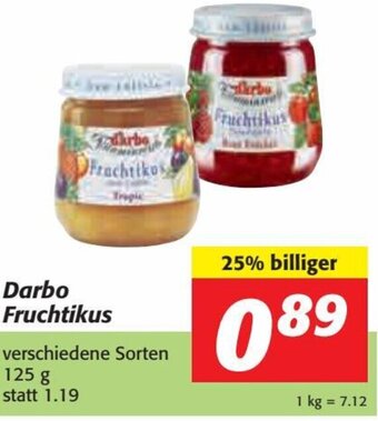 Nah&Frisch Darbo Fruchtikus 125 g Angebot