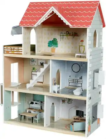 Action Mini Matters Puppenhaus aus Holz 63,5 x 31 x 80 cm Angebot
