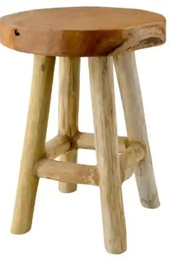Action Hocker aus Teakholz ø 30 x 42 cm Angebot