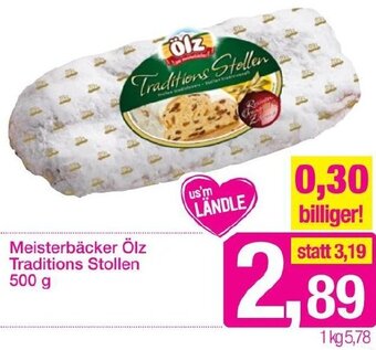 Sutterlüty Meisterbäcker Ölz Traditions Stollen 500 g Angebot