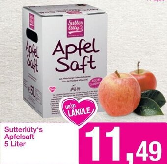 Sutterlüty Sutterlüty's Apfelsaft 5 Liter Angebot