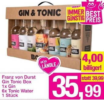 Sutterlüty Franz von Durst Gin Tonic Box 1x Gin 6x Tonic Water Angebot