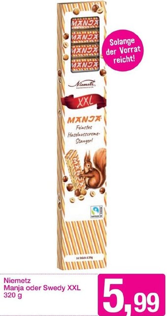 Sutterlüty Niemetz Manja oder Swedy XXL 320 g Angebot