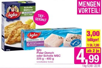 Sutterlüty Iglo Polar-Dorsch oder Scholle MSC 225 g-400 g Angebot