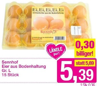 Sutterlüty Sennhof Eier aus Bodenhaltung Gr. L Angebot