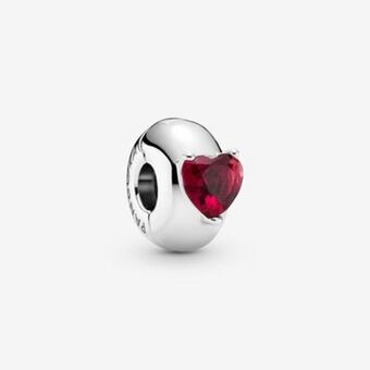 Pandora Rotes herz solitär clip-charm Angebot