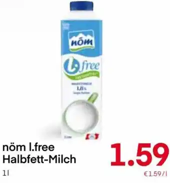 MPreis Nöm I.free Halbfett-Milch 1 l Angebot