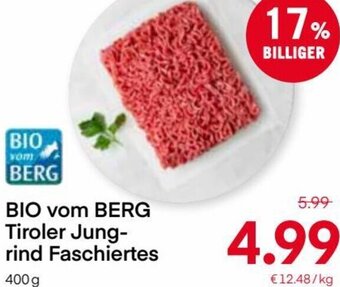 MPreis Bio vom Berg Tiroler Jungrind Faschiertes 400 g Angebot