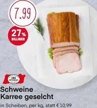 MPreis Schweine Karree geselcht per kg Angebot