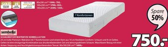 JYSK Sembella Schaumstoffmatratze Sembella F500 90x190/200 cm Angebot