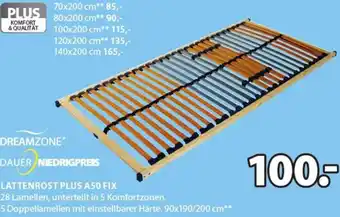 JYSK Dreamzone Lattenrost Plus A50 Fix 90x190/200 cm Angebot