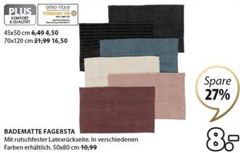 JYSK Badematte Fagersta 50x80 cm Angebot