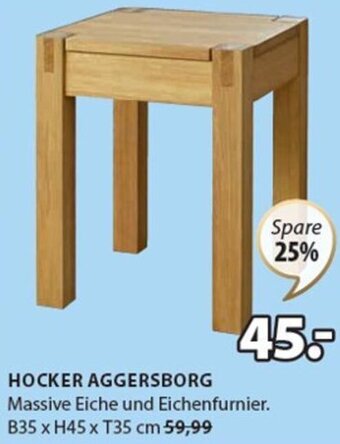 JYSK Hocker aggersborg B35 x H45 x T35 cm Angebot