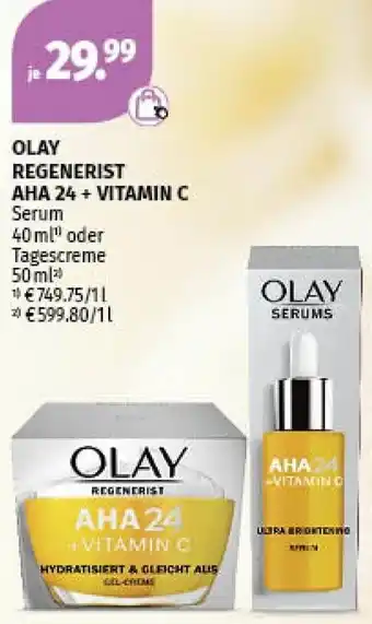Müller Olay Regenerist AHA 24 + Vitamin C Serum Angebot