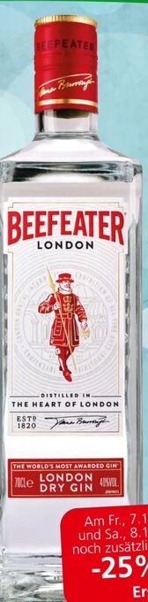 Eurospar London dry gin Angebot